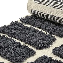 Ryatæpper - Zola Natural Cotton Shaggy (mørkegrå)