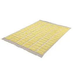 Ryatæpper - Zola Natural Cotton Shaggy (gul)