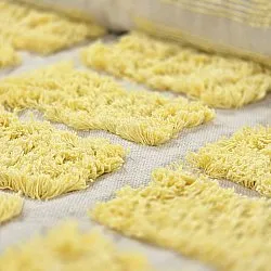 Ryatæpper - Zola Natural Cotton Shaggy (gul)