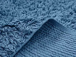 Ryatæpper - Alba Natural Cotton Shaggy (blå)