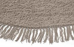 Runde tæpper - Alba Natural Cotton Shaggy (taupe)