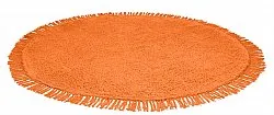 Runde tæpper - Alba Natural Cotton Shaggy (orange)
