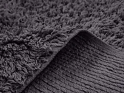 Ryatæpper - Alba Natural Cotton Shaggy (sort)