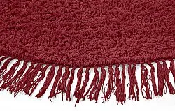 Runde tæpper - Alba Natural Cotton Shaggy (bordeaux)