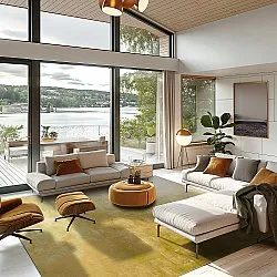 Wilton-tæppe - Artena (mørkt guld)