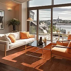 Wilton-tæppe - Artena (terracotta)