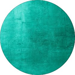 Rundt tæppe - Artena (turkis)