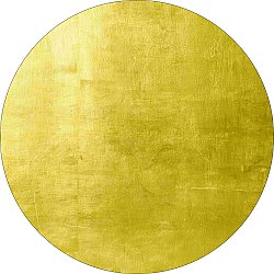 Rundt tæppe - Artena (gul)