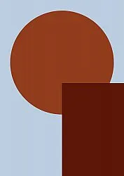 Wilton-tæppe - Taos (lyseblå/multi)