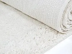 Ryatæpper - Ebba Natural Cotton Shaggy (offwhite)