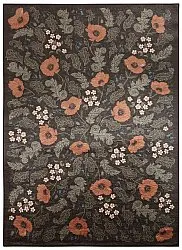 Wilton-tæppe - Poppy (sort)