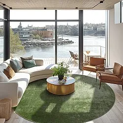 Rundt tæppe - Lynton (grøn)