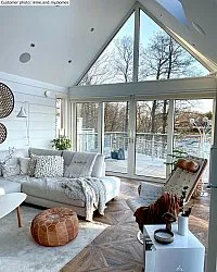 Puf - Marokkansk læder-puf (Lysebrun)