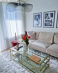 Ryatæpper - Janjira (hvid)