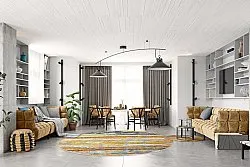 Rundt tæppe - Messina (multi)