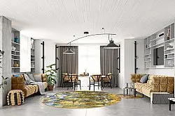 Rundt tæppe - Catania (multi)