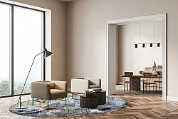 Rundt tæppe - Pias (multi)