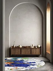 Rundt tæppe - Como (multi)