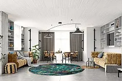 Rundt tæppe - Umbria (multi)