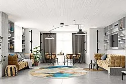 Rundt tæppe - Vasto (multi)