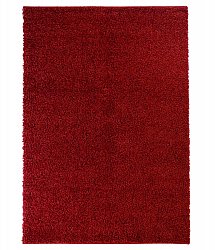 Trim ryatæppe rya tæppe rød rund 60x120 cm 80x 150 cm 140x200 cm 160x230 cm 200x300cm