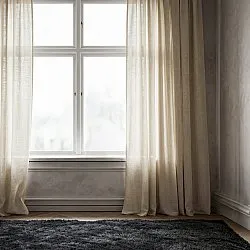 Gardiner 2-pak - Linnedgardin Noemi (beige)