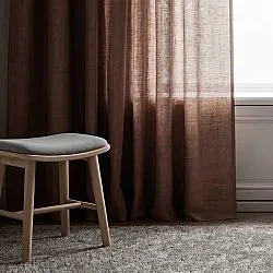 Gardiner 2-pak - Linnedgardin Noemi (mørkebrun)