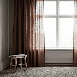 Gardiner 2-pak - Linnedgardin Noemi (mørkebrun)