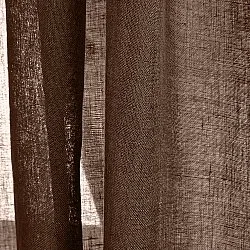 Gardiner 2-pak - Linnedgardin Noemi (mørkebrun)