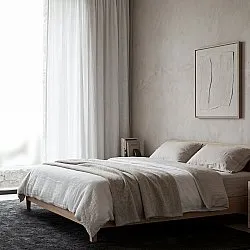 Gardiner 2-pak - Linnedgardin Noemi (hvid)