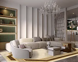 Wilton-tæppe - Olympia (beige/brun)