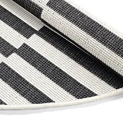 Rundt tæppe - Indoor/Outdoor Otto (sort)