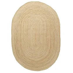 Oval jutetæppe - San Francisco (jute)