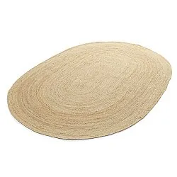 Oval jutetæppe - San Francisco (jute)