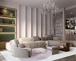 Wilton-tæppe - Layon (grå/lyserød)