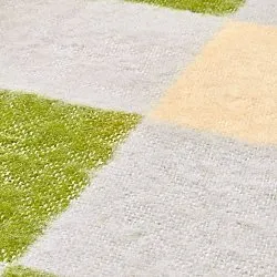 Tæpper - Uldmixplaid - Audrey Check (beige/grøn/lilla)