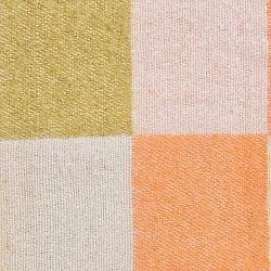Tæpper - Uldmixplaid - Audrey Check (beige/gul/orange)
