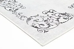 Wilton-tæppe - Santi (hvid/sort)