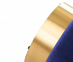 Puf velour - Copenhagen (Blå)