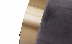 Puf velour - Copenhagen (grå)