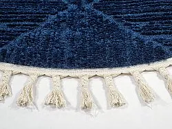 Runde tæpper - Dallas (blå)