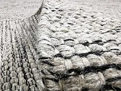 Uldtæppe - Otago (grå/sort)