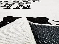 Børnetæppe - Camping Bear (hvid)