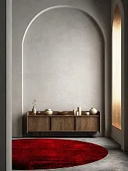 Rundt tæppe - Frome (rød)