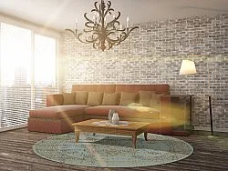 Rundt tæppe - Peking Royal (turkis)