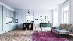 Wilton-tæppe - Gombalia (lilla)