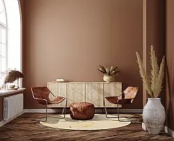 Rundt tæppe - Vieste (beige/guld)