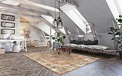 Wilton-tæppe - Douz (rød/multi)