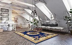 Wilton-tæppe - Marand (blå)