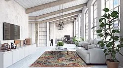 Wilton-tæppe - Bohemia (rød/multi)